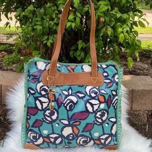 Fossil Summer Floral Tote